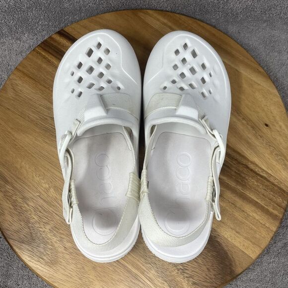 CHACO Chillos Women's Size 9 White Adjustable Strap Closed Toe Sandals Clogs - Picture 5 of 8